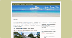 Desktop Screenshot of biminioceanvillas.com